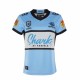 Camisola Cronulla Sutherland Sharks Rugby Equipamento Primeiro 2021 Manga Curta